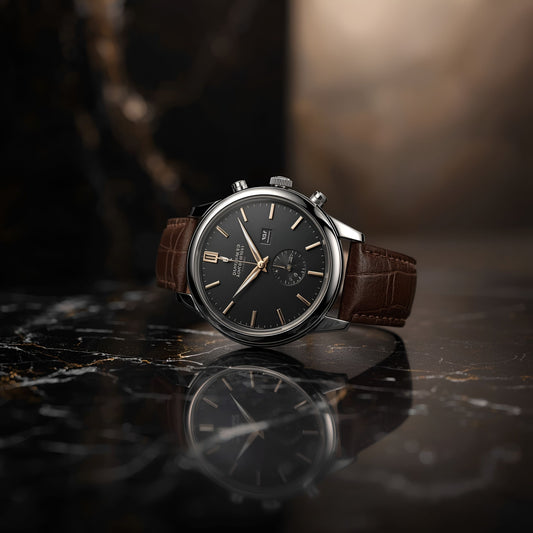 Carrera Caliber 5 Brown Leather Strap Watch