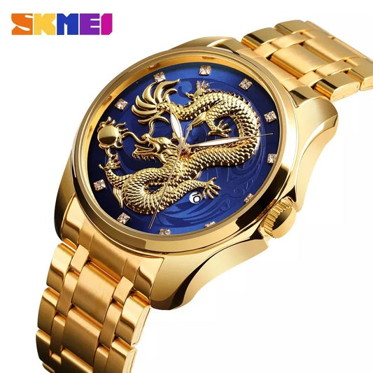 SKMEI Dragon Men Analog Digital Stainless Steel